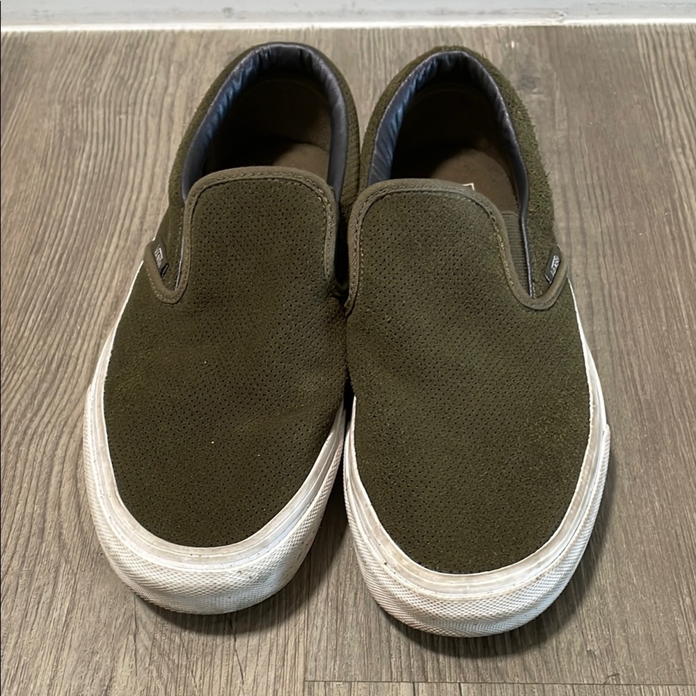Vans Classic Khaki Slip-On Shoes